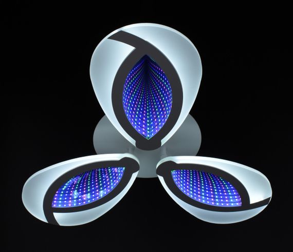 Люстра світлодіодна стельова LED світильник для квартири на стелю лед з пультом 26103 Білий 8х49х49 см. | Зображення 7