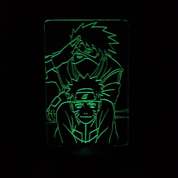 Акриловий світильник-нічник Наруто 5 зелений tty-n000236