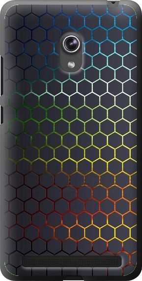 Чехол на Asus ZenFone 6 A600CG Переливающиеся соты "498u-143-17620"