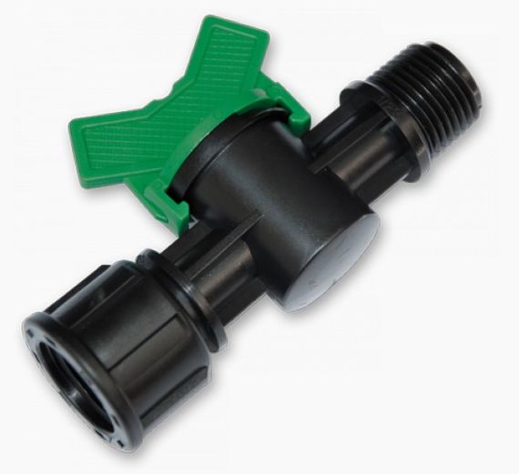 Мінікран лінійний Bradas різьба зовнішня 3/4" / різьба внутрішня 3/4" 25 шт