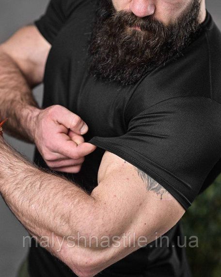 Тактична футболка, що відводить піт, любов чорна ДЛ6548 | Зображення 3
