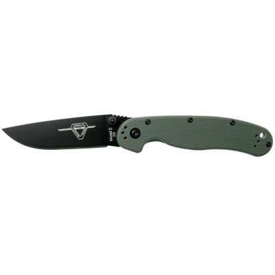 Нож Ontario Knife RAT II D2 OD Green, Black Blade (ON8830OD)