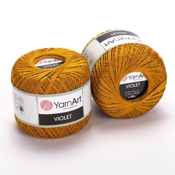 Пряжа YarnArt Violet номер цвета 6340 хлопок пряжа ярнарт виолет