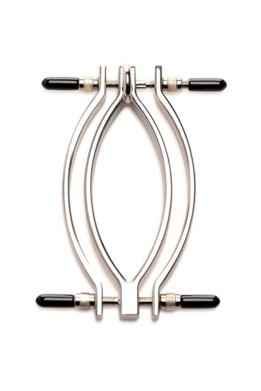 Затискач для статевих губ Master Series: Pussy Tugger Adjustable Vagina Clamp with Chain | Зображення 1