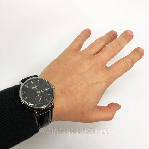 Красиві чоловічі наручні кварцові годинники, Класичні кварцові чоловічі наручні годинники QA-55 | Зображення 5