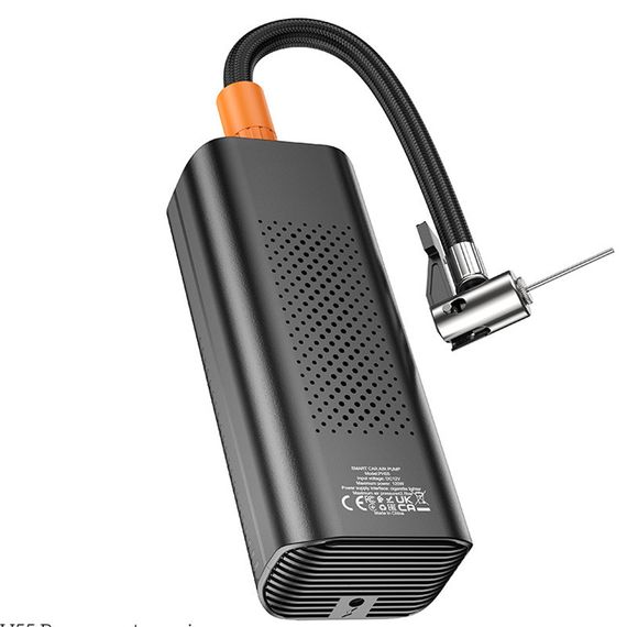 Автомобильный насос Hoco PH55 Roys smart car air pump Black | Зображення 3