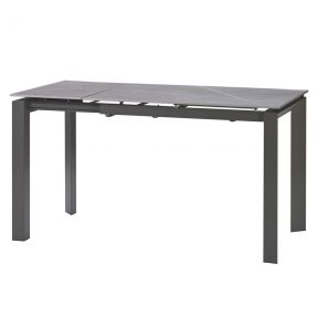 Стол обеденный Concepto BRIGHT GREY MARBLE керамика 102-142 см