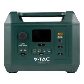 Зарядна Станція Power Station V-TAC VT-606N, 600W(1kW peak), 576Wh, QC 18W, PD 65W, DC, LiFePO4 Колір EU