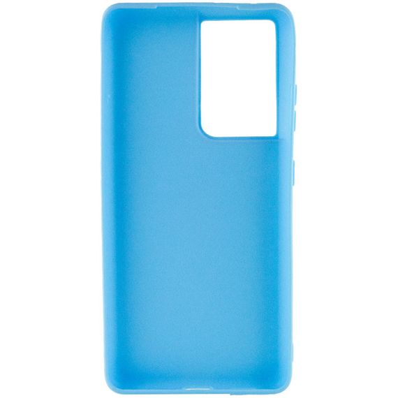 Силіконовий чохол Candy для Samsung Galaxy S21 Ultra Блакитний | Зображення 1