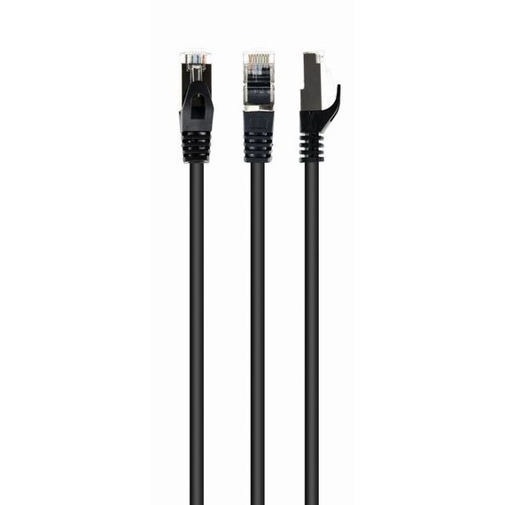Патч корд Cablexpert PP6A-LSZHCU-BK-30M, S/STP, литий, 50u" штекер із фіксатором, 30 м, чорний