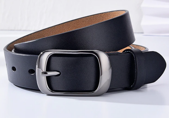 Шкіряний жіночий ремінь Primo WH001 - Black | Зображення 1