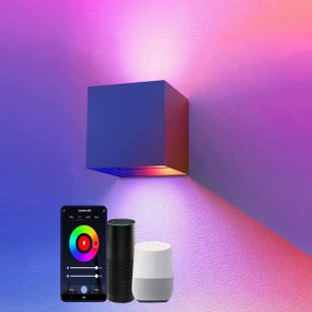 Настенный светильник светодиодный смарт SNADER LED RGB WiFi для дома и улицы, управление приложением и голосом
