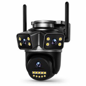 4G камера відеоспостереження QD18 8 Мп • Вулична поворотна IP-камера QD18 з нічним баченням, датчиком руху та захистом IP66