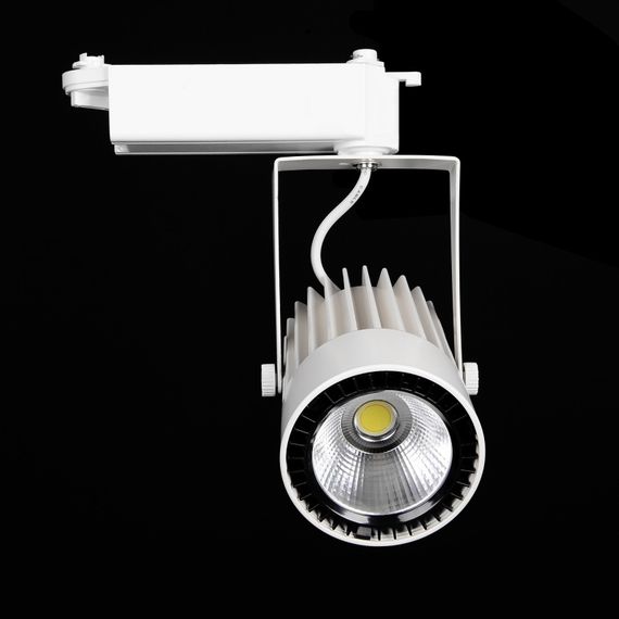 Светильник трековый поворотный LED 410/36W CW WH COB | Зображення 1