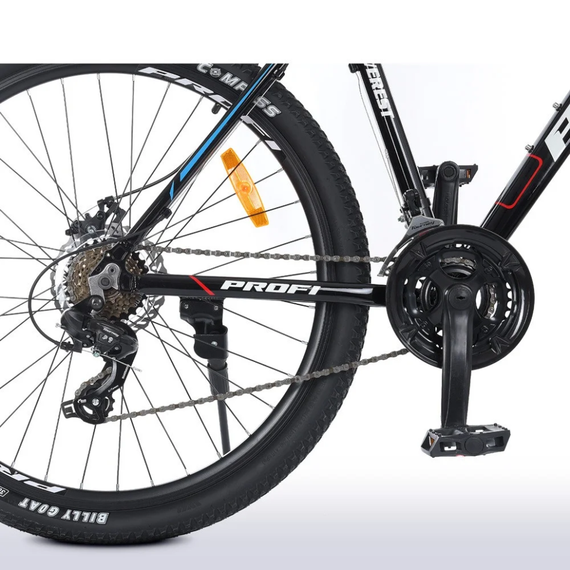 Велосипед  "EVEREST" PROF1 G275EVEREST A275.127,5 д. Алюм.рама 19 ", SHIMANO 21SP, алюм.DB, CS TZ500, чорний | Зображення 7