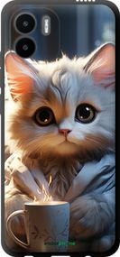 Чохол на Xiaomi Redmi A2 Білий кіт "5646b-3026-2448"