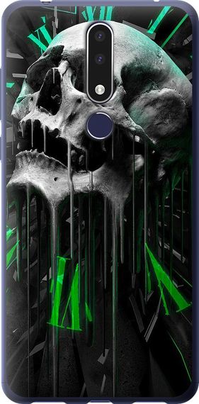 Чехол на Nokia 3.1 Plus Череп-часы "4100u-1607-17620"