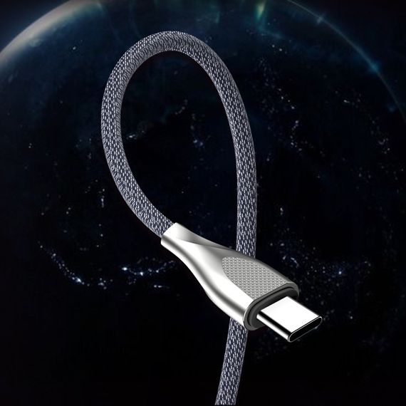 USB кабель Kaku KSC-038 USB - Type-C 1m - Silver | Зображення 4