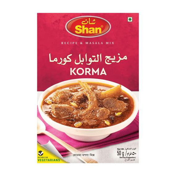 Суміш спецій для мʼяса  Korma 50г Shan 788821003140