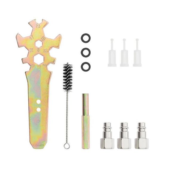 Набір 3 фарбопульта HVLP: 0,8 мм, 1,3 мм, 1,7 мм INTERTOOL PT-1505 | Зображення 8