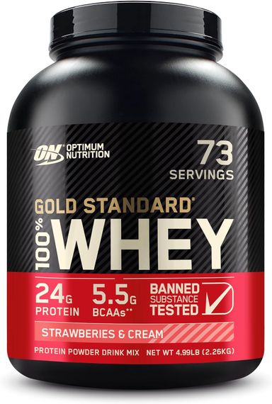 Протеїн Optimum Nutrition 100% Whey Gold Standard 2,3 kg (Strawberry cream)