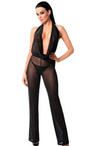 Комбинезон Noir Handmade F350 Shiny tulle overall Черный 2XL