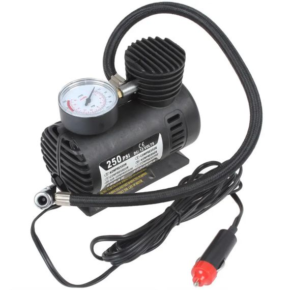 Автомобільний компресор 250 psi 10-12Amp 25 л + насадки | Зображення 2
