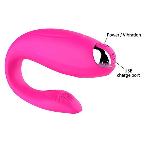 Вибратор для пар G-Sex USB Фуксия | Зображення 1