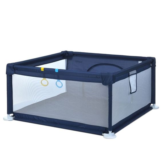 Дитяче ліжко-манеж MR 1339-BL, ширина з ніжками 132 см | Зображення 1