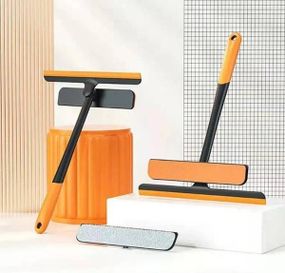 Щітка-скребок багатофункціональна для очищення вікон 3в1 Помаранчева