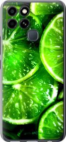 Чохол на Infinix Smart 6 Зелені часточки лимона "852u-2758-2448"