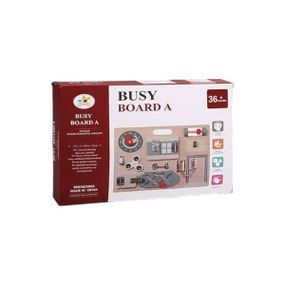 Логічна гра-бізіборд дерев'яна Busy Board C 61701 Синя