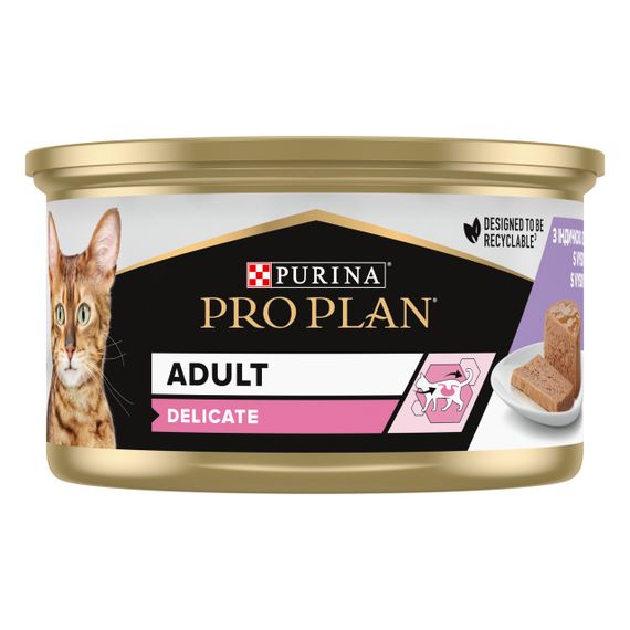 Вологий корм для котів з індичкою Purina Pro Plan Delicate 85 гр