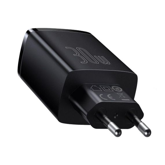 МЗП Baseus Compact Quick Charger 30W QC+ PD (1Type-C + 2USB) | Зображення 8