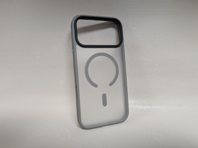 Чехол для iPhone 17 Pro Max / Айфон 17 Про Макс, Soft Touch, противоударный, MagSafe, серый