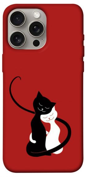 Чохол з картинкою Закохані коти для Apple iPhone 15 Pro Max (6.7")