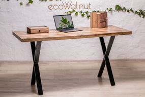 Офисной стол EcoWalnut с прямоугольными краями M (орех)