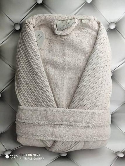 Халат жіночий Pupilla Karen pudra Махра Мікрокоттон