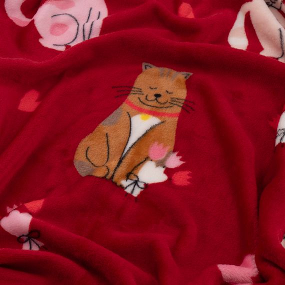 Плед Ardesto Flannel 160х200см котики з сердечками (ART0124PB) | Зображення 1