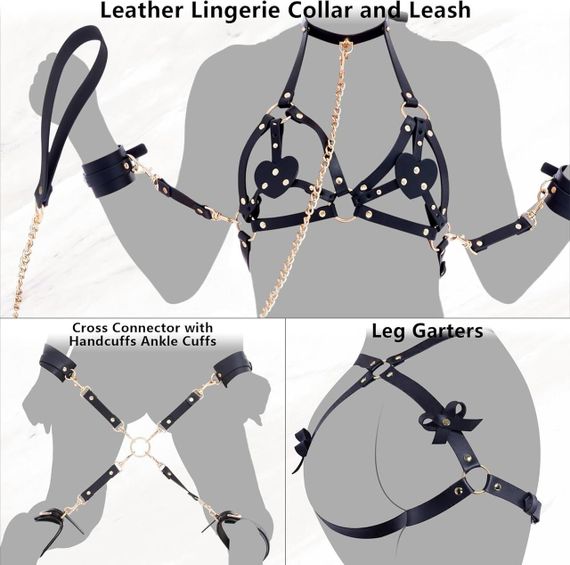 БДСМ-набор LOCKINK YEAHWOW Forced Nadu pose correction set Sex Aura | Зображення 1