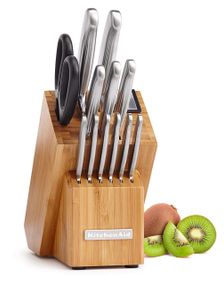 Набор кухонных ножей KitchenAid KKFSS14BO 14 предметов с точилкой для ножей