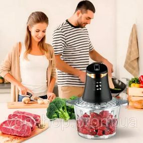 Измельчитель электрический / Кухонный блендер чоппер с чашей Domotec MS 7041 600Вт 3л 32х22х12 см