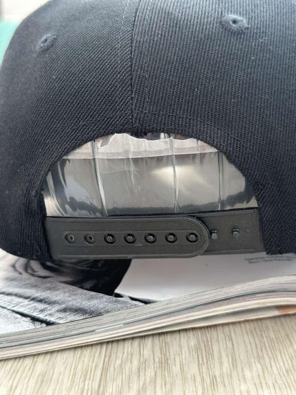 Кепка снепбек (Snapback)  з хрестиком Чорний з білим 56-61р (9057) | Зображення 7