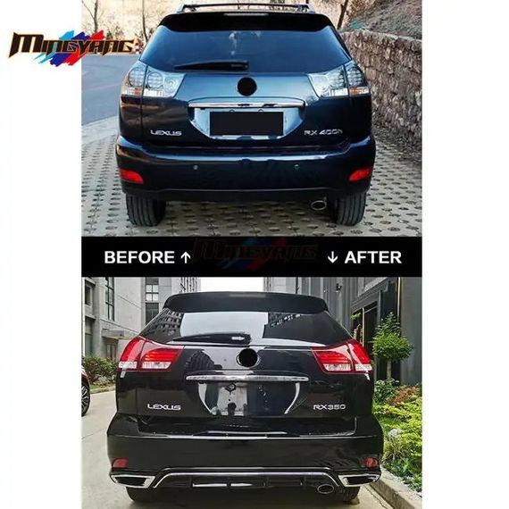 Комплект рестайлинга в 2021 году (бампер, фары, стопы) для Lexus RX 2003-2009 гг | Зображення 1