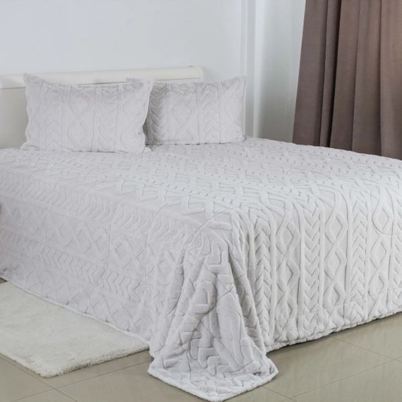 Покрывало евро ТЕП SOFT ANGORA 4-04886_34647 240х260 см светло-серый | Зображення 2