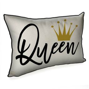 Подушка интерьерная с мешковины Queen 45x32 см (43PHB_20F003)