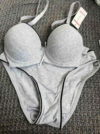 Жіноча білизна, комплект (бюстгальтер і трусики) LUE RROSE, сірий, розміри | Зображення 6