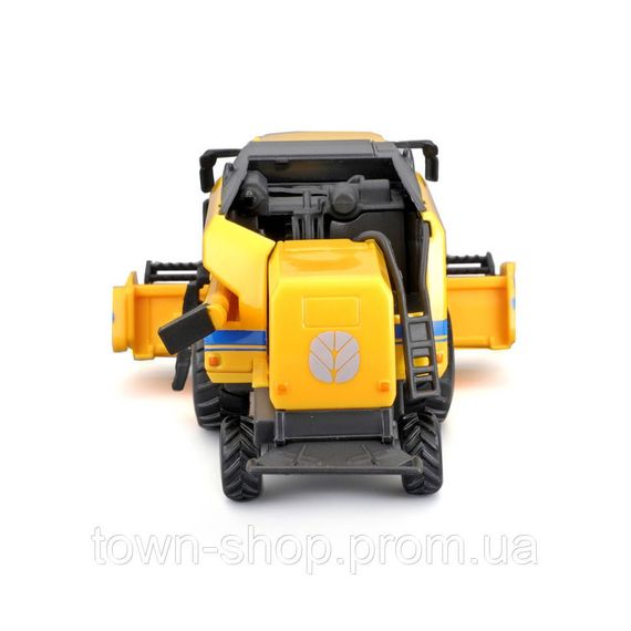 Автомодель Зерноуборочный комбайн "New Holland TC5.90" Bburago 18-31721 с зерновой жаткой | Зображення 3