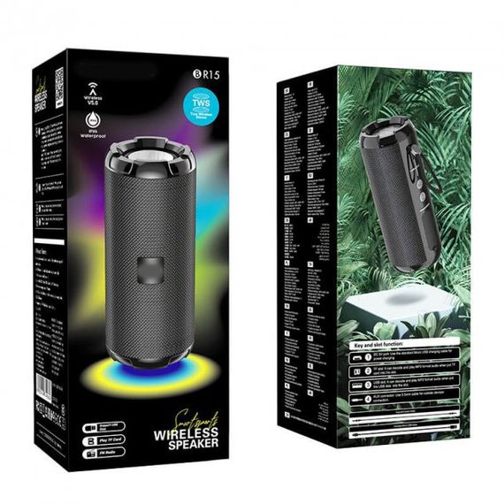 Портативная колонка XPRO BR15 5Вт  USB, AUX, FM, Bluetooth черная (ЦУ-00032887) | Зображення 4
