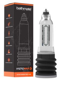 Гідропомпа Bathmate Hydromax 6 Clear, для члена довжиною від 10 до 15 см, діаметр до 5,2 см Sex Aura